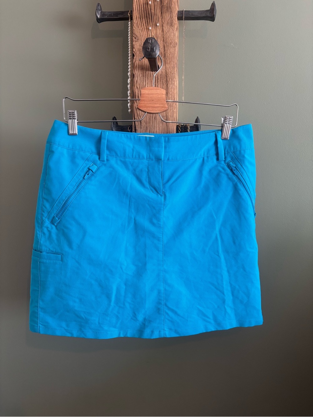 134.) adidas Turquoise Climacool Athletic Skort